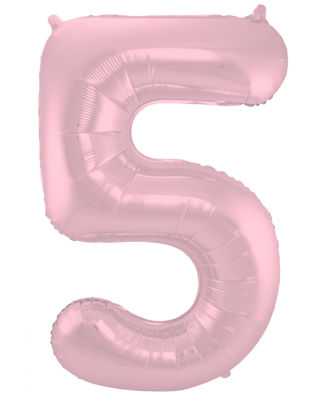 Forma Numero 5 Rosa Pastel Metal 86cm ***OFERTA DTO NO ACUMULABLE