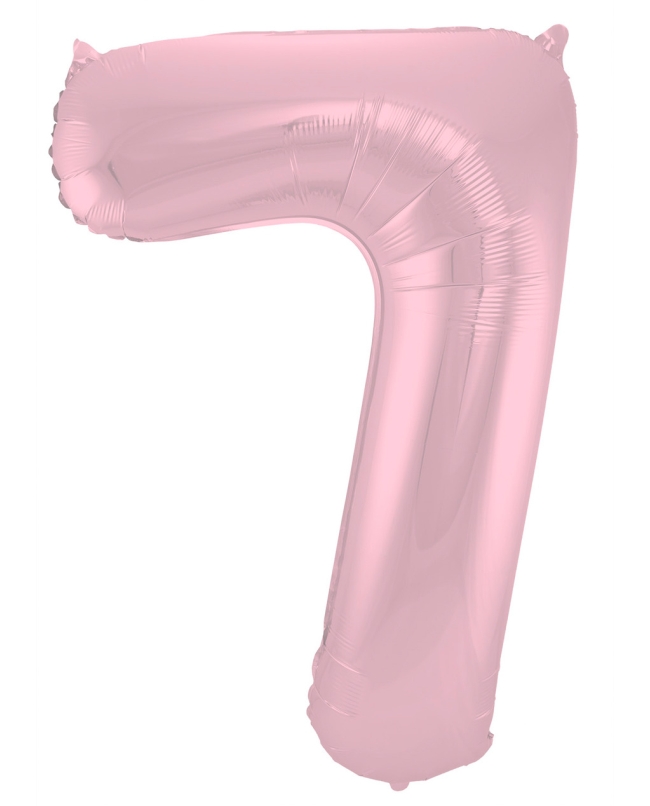 Forma Numero 7 Rosa Pastel Metal 86cm ***OFERTA DTO NO ACUMULABLE