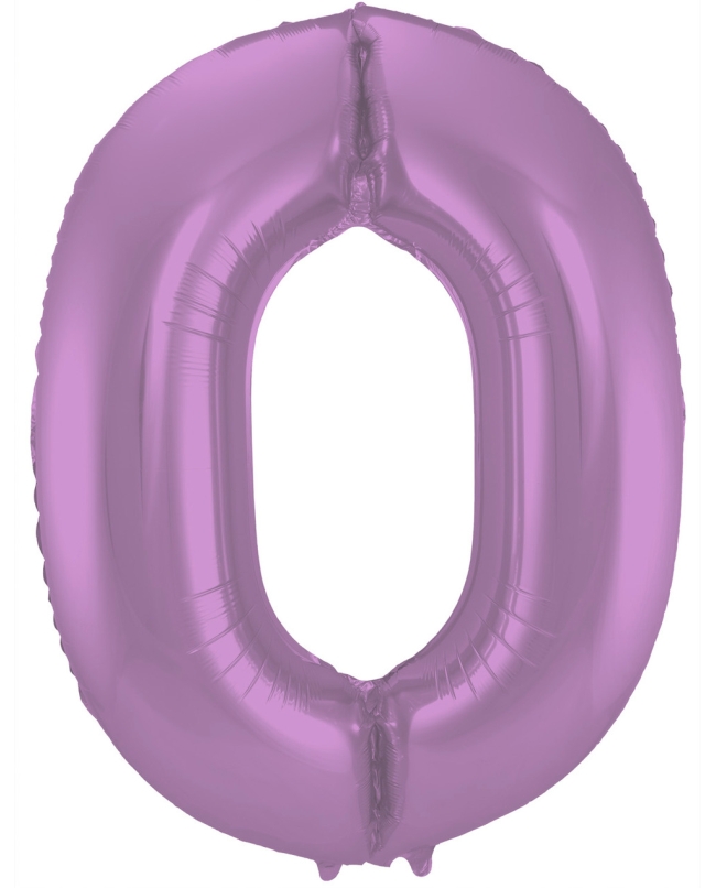 Forma Numero 0 Lila Metal Mate 86cm ***OFERTA DTO NO ACUMULABLE