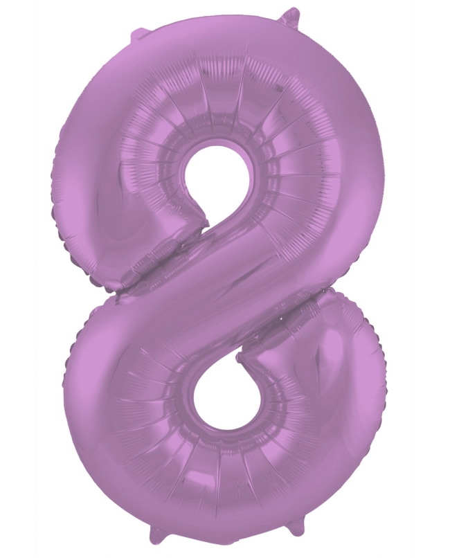 Forma Numero 8 Lila Metal Mate 86cm ***OFERTA DTO NO ACUMULABLE