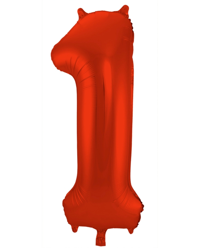 Forma Numero 1 Rojo Metal Mate 86cm ***OFERTA DTO NO ACUMULABLE
