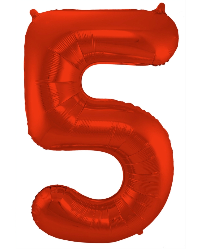 Forma Numero 5 Rojo Metal Mate 86cm ***OFERTA DTO NO ACUMULABLE