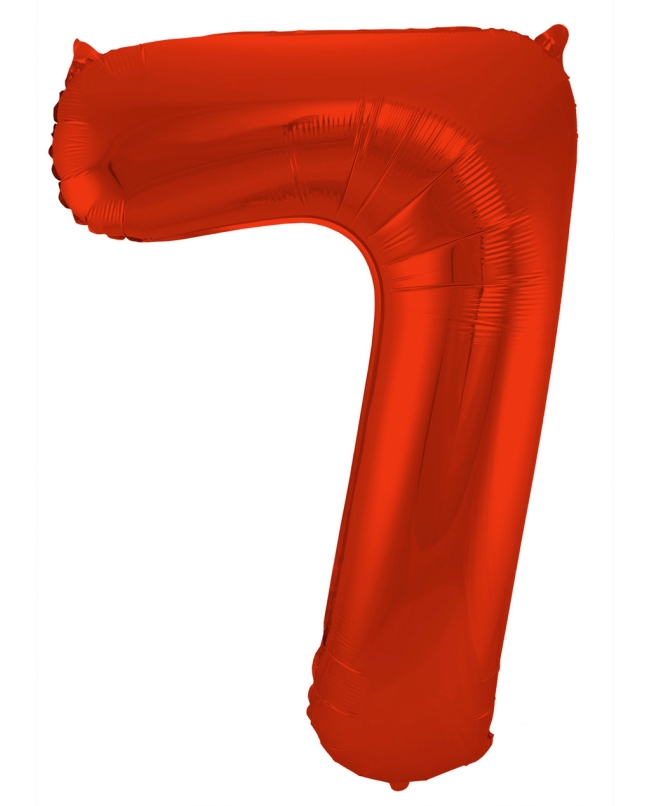 Forma Numero 7 Rojo Metal Mate 86cm ***OFERTA DTO NO ACUMULABLE