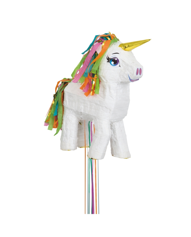 Piñata 3D Tirar Unicornio Blanco 56X29cm