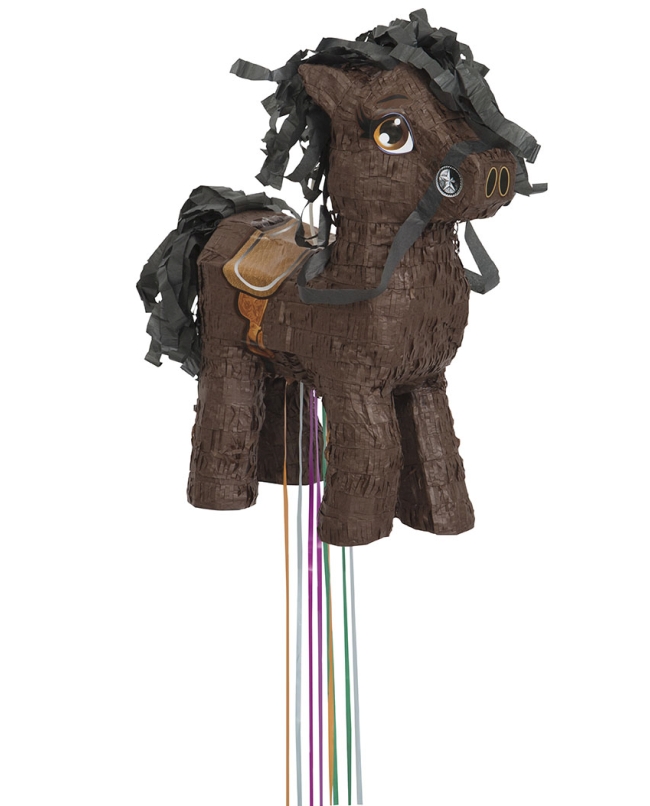 Piñata 3D Tirar Caballo Marron 43X30cm