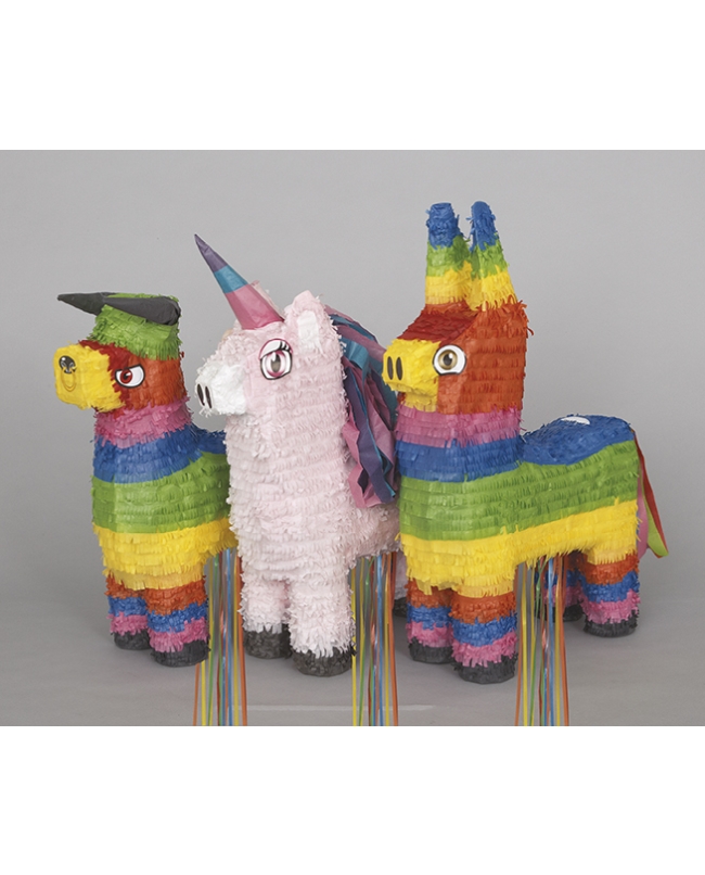 Piñatas Surtidas 3D Tirar Toro, Unicornio Y Burro