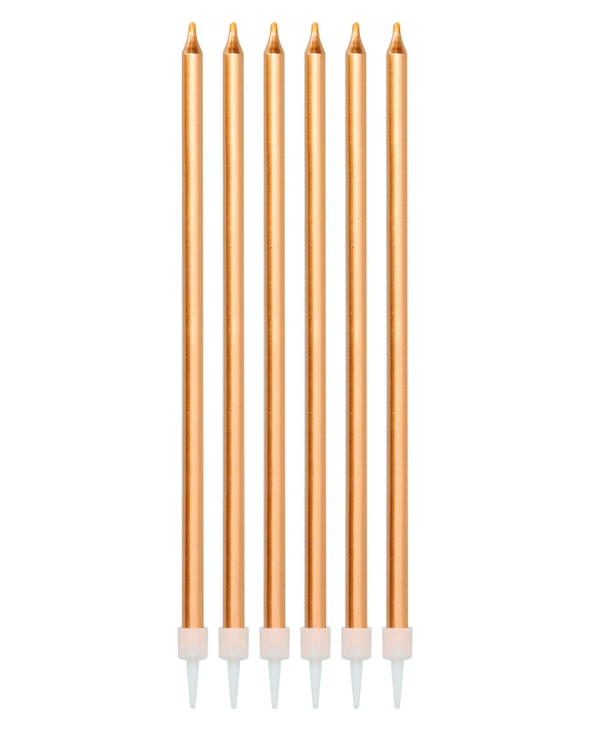 Set De Velas Bronce Metal 15cm