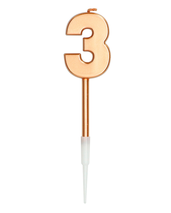 Vela Nº 3 Bronce Metal