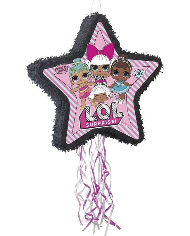 Piñata Plana Tirar Forma Lol Surprise 55X57cm