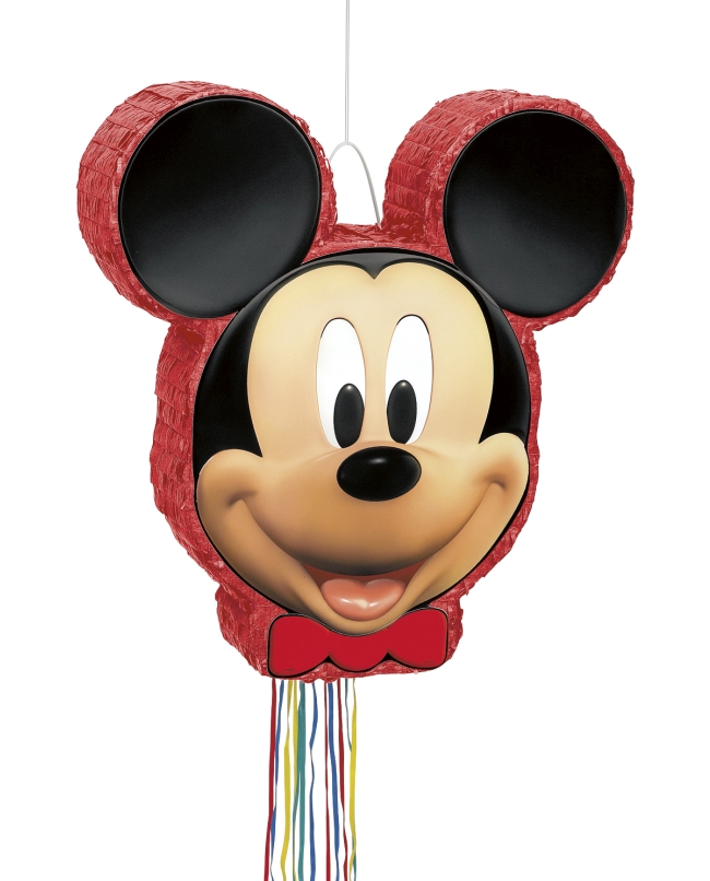 Piñata Plana Tirar Forma Mickey Mouse 51X47cm