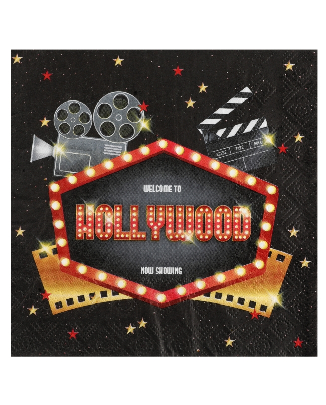 Servilletas Hollywood 33X33cm Papel 3 Capas ***OFERTA DTO NO ACUMULABLE