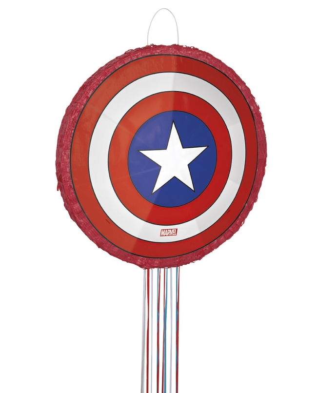 Piñata 3D Tirar Escudo Capitan America 46X46cm