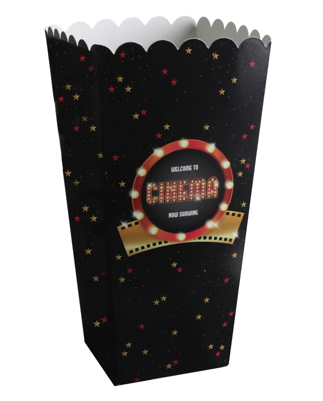 Caja Palomitas Hollywood 6 X 8 X 17cm Carton ***OFERTA DTO NO ACUMULABLE