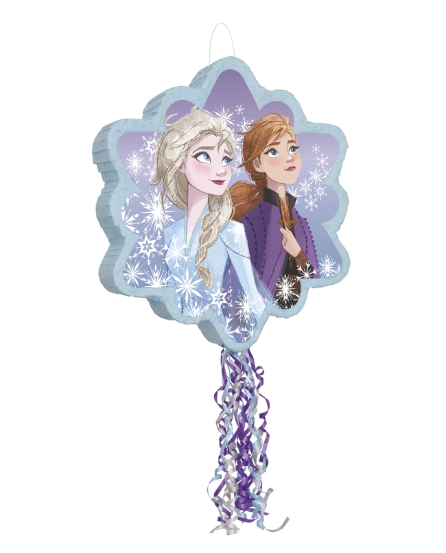 Piñata Plana Tirar Forma Frozen 53X51cm