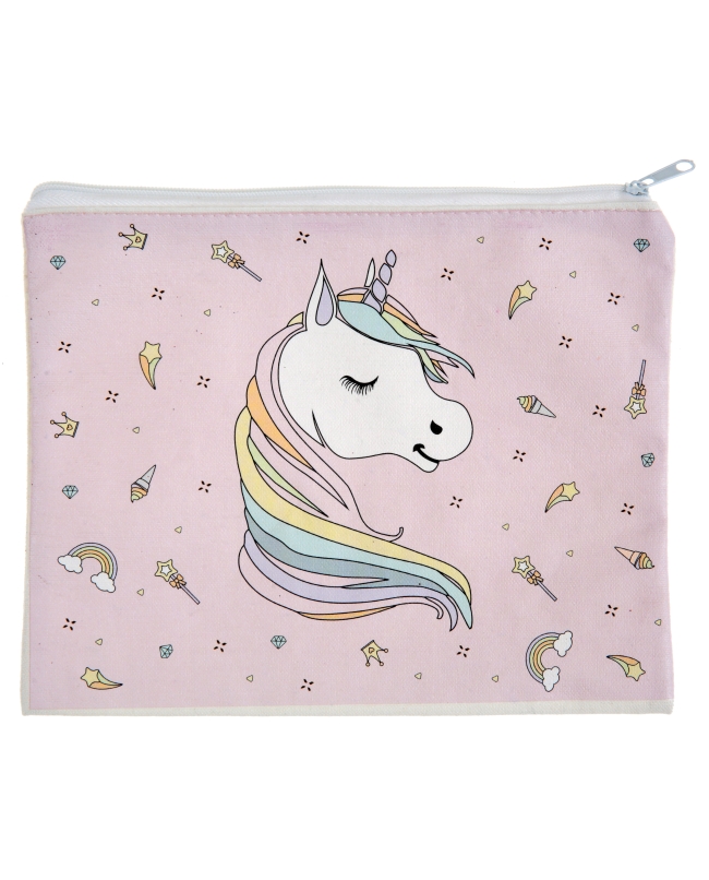 Monedero Unicornio 21 X 16cm Algodon ***OFERTA DTO NO ACUMULABLE
