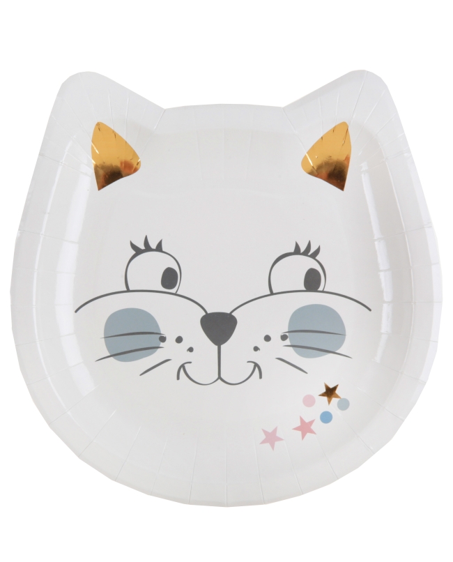 Platos Gatitos 18 X 18cm Carton ***OFERTA DTO NO ACUMULABLE