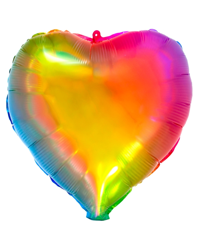 18/45cm Corazon Arcoiris Gominola