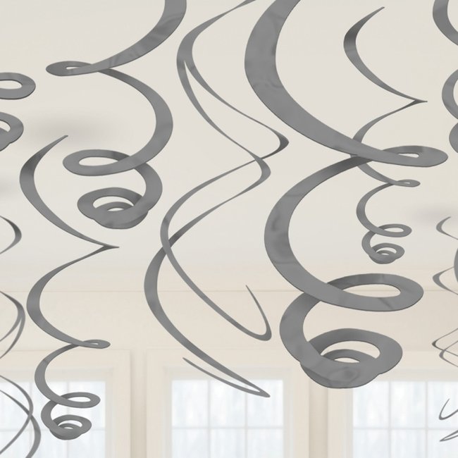 Decoracion Colg:Serpen Plata 55. 8cm 