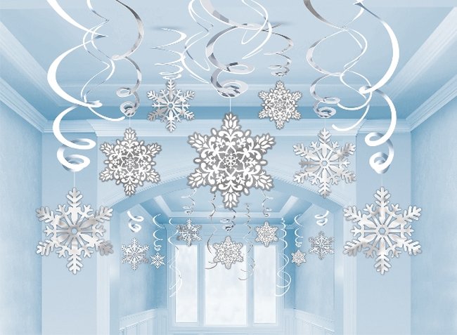 Decor. Colg: Copos De Nieve 