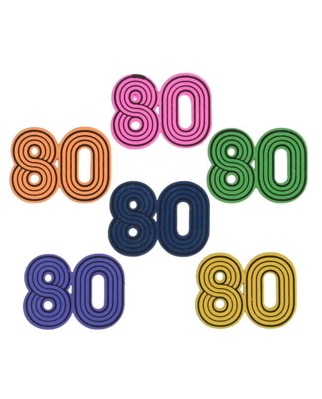 Deco. Mesa Confeti A&ntilde;os 80 3X3cm Madera ***OFERTA DTO NO ACUMULABLE