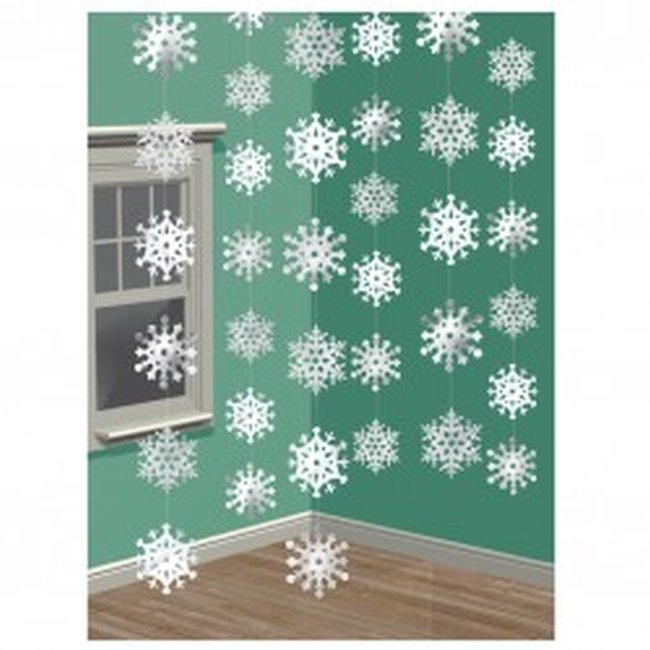 Decor. Colg.: Copos Nieve 2.1m