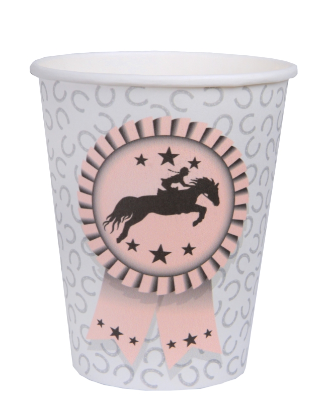 Vasos Equitacion 7.8 X 9.7cm  27cl Carton ***OFERTA DTO NO ACUMULABLE