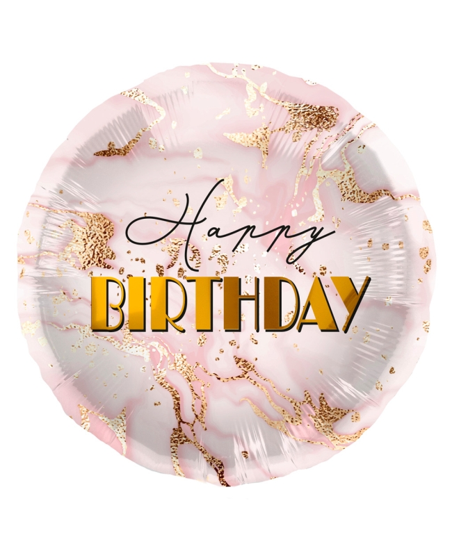 18/45cm Happy Bday Marmol