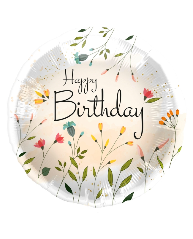 18/45cm Happy Bday Campo Flores