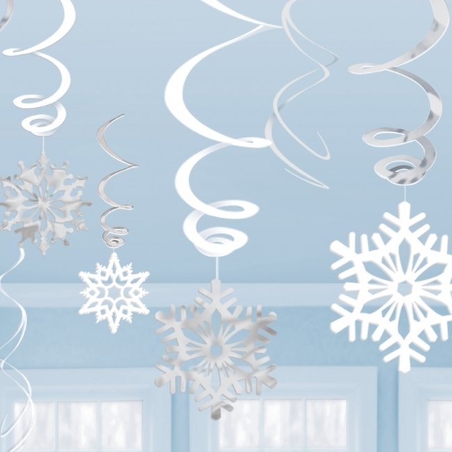 Decor. Colg. Copos Nieve