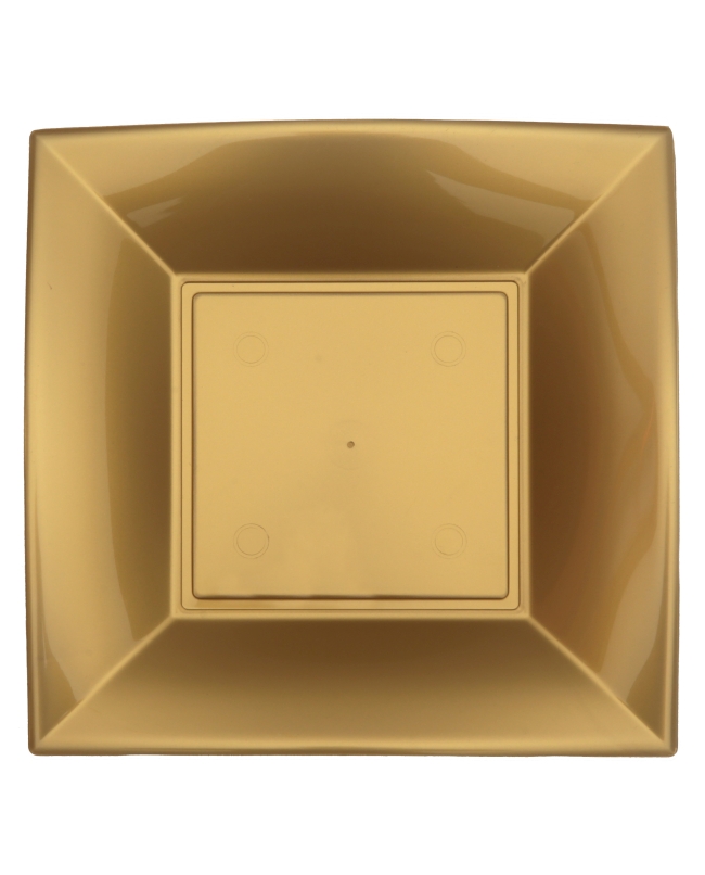 Plato Reutilizable 18cm Dorado Polipropileno ***OFERTA DTO NO ACUMULABLE