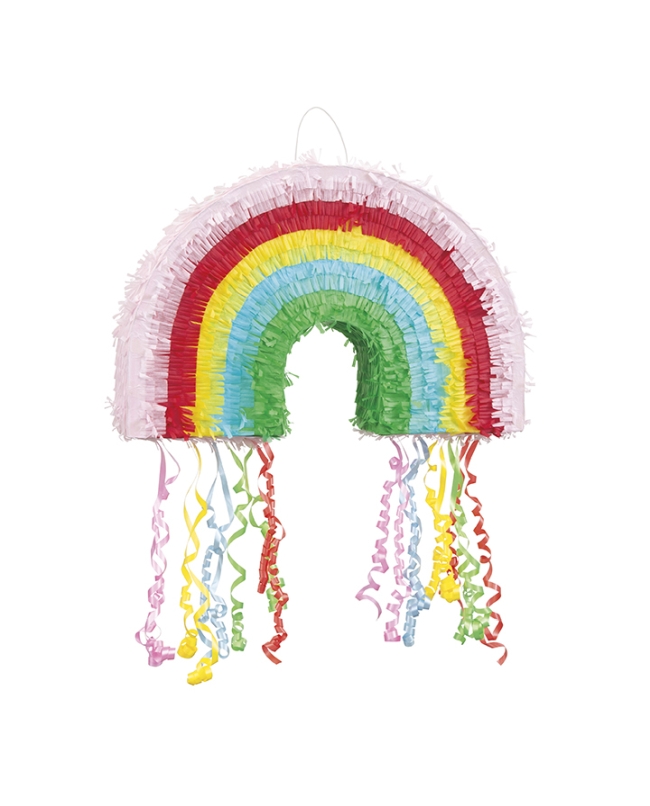 Piñata Plana Forma Arcoiris 51X33cm