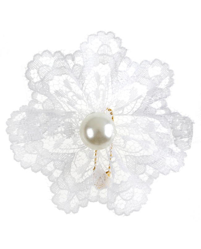 Deco Flor Lazo Blanco 4cm Poliester ***OFERTA DTO NO ACUMULABLE