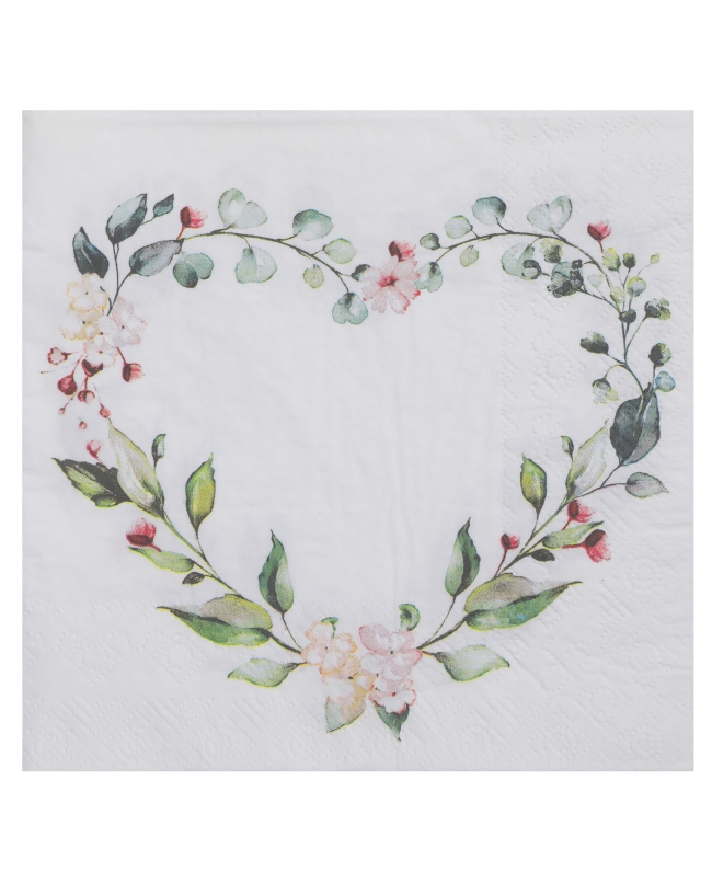 Servilletas Boda Verde 33 X 33cm Papel 3 Capas ***OFERTA DTO NO ACUMULABLE