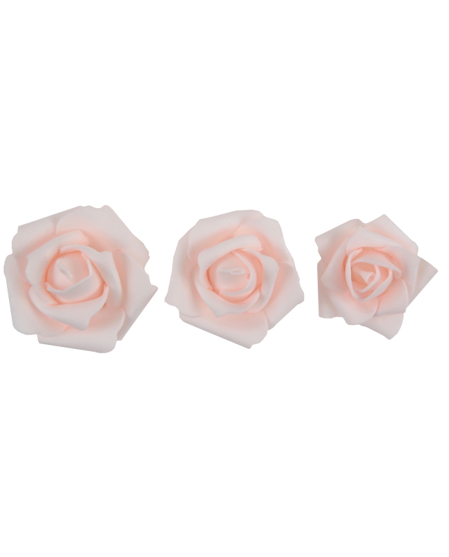 Deco Mesa Confeti Rosas 5, 5.5 Y 7cm Polietieno ***OFERTA DTO NO ACUMULABLE