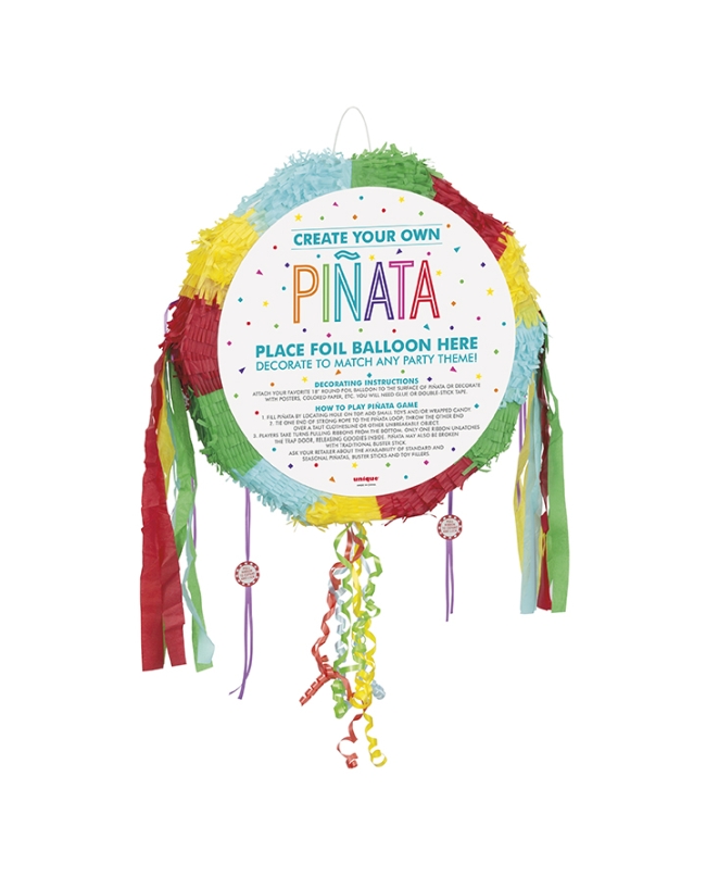 Piñata Plana Tirar Desplegable Personalizable 48X47cm