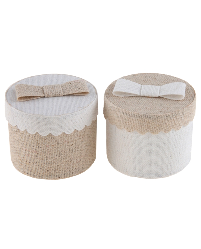 Cajas Redondas Kraft 5 X 5cm Algodon ***OFERTA DTO NO ACUMULABLE