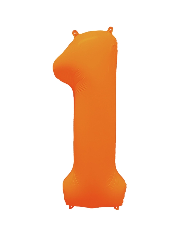Rm Forma Numero 1 Naranja Neon 86X70cm ***OFERTA DTO NO ACUMULABLE