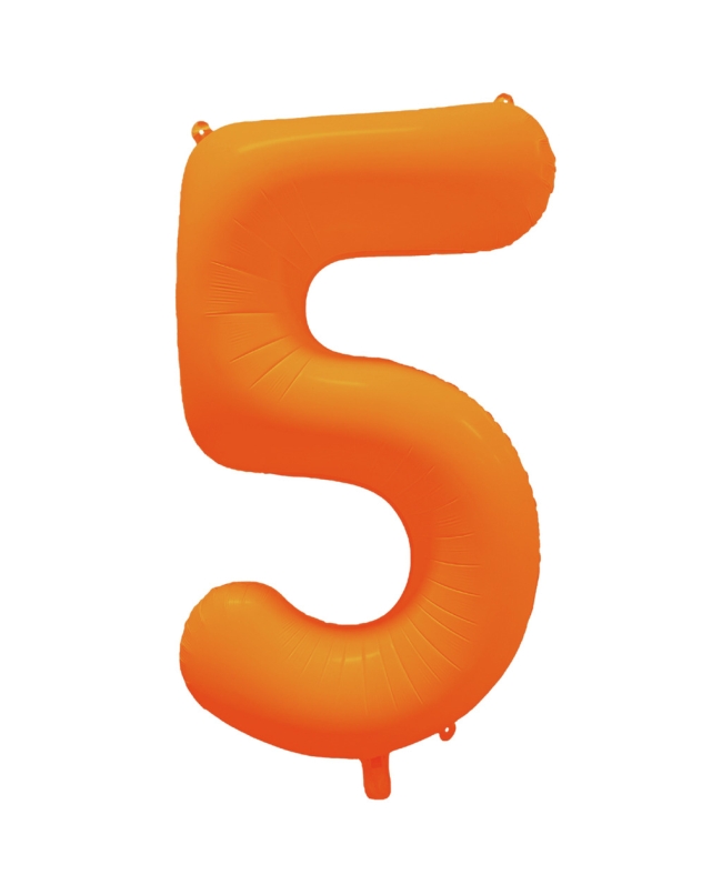 Rm Forma Numero 5 Naranja Neon 86X70cm ***OFERTA DTO NO ACUMULABLE