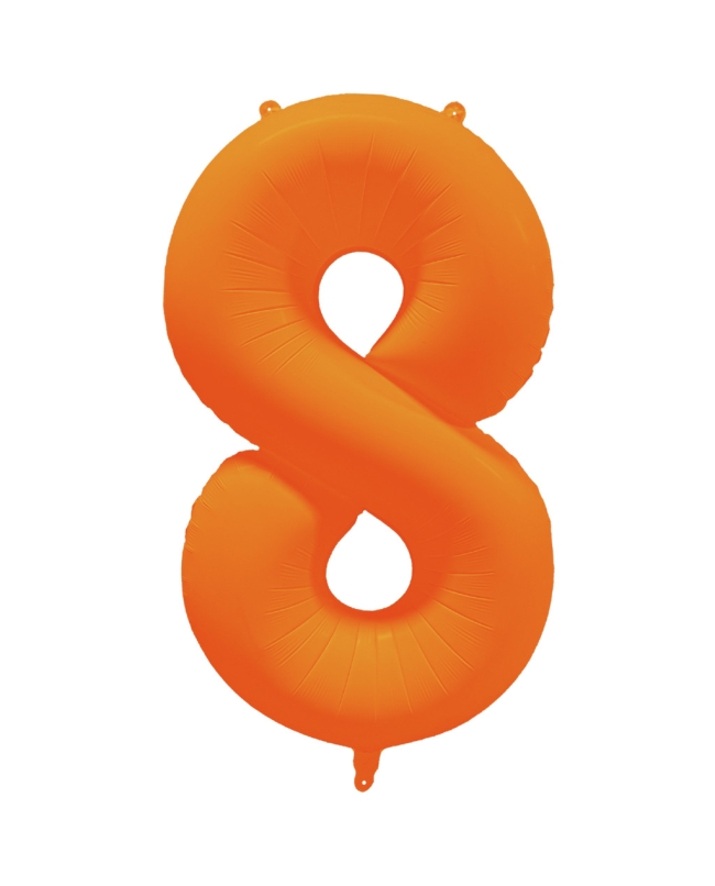 Rm Forma Numero 8 Naranja Neon 86X70cm ***OFERTA DTO NO ACUMULABLE