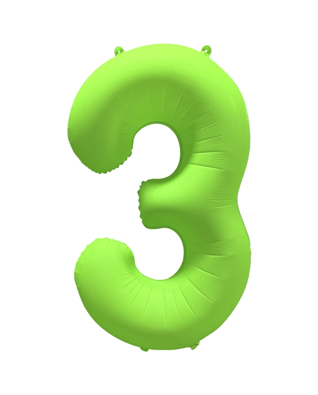 Rm Forma Numero 3 Verde Neon 86X70cm ***OFERTA DTO NO ACUMULABLE