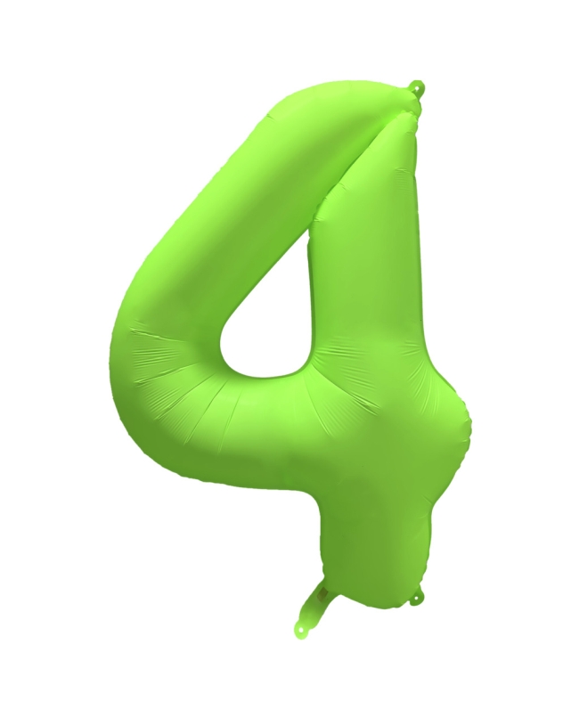 Rm Forma Numero 4 Verde Neon 86X70cm ***OFERTA DTO NO ACUMULABLE