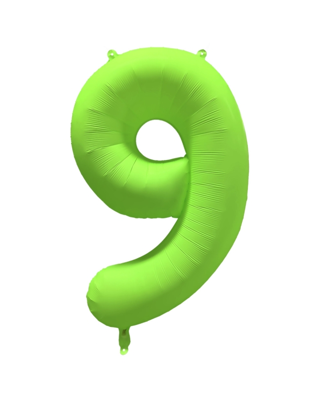 Rm Forma Numero 9 Verde Neon 86X70cm ***OFERTA DTO NO ACUMULABLE