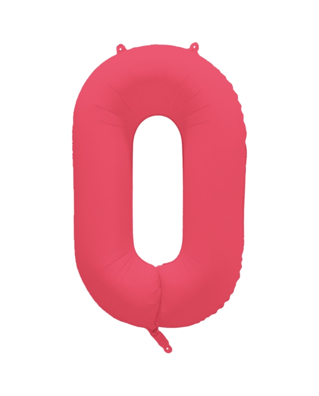 Rm Forma Numero 0 Rojo Neon 86X70cm ***OFERTA DTO NO ACUMULABLE