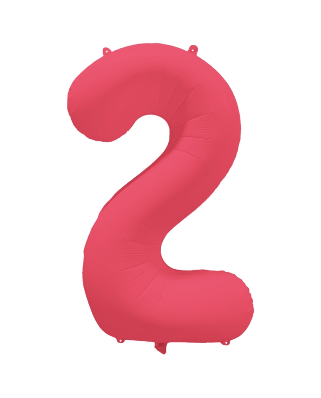 Rm Forma Numero 2 Rojo Neon 86X70cm ***OFERTA DTO NO ACUMULABLE