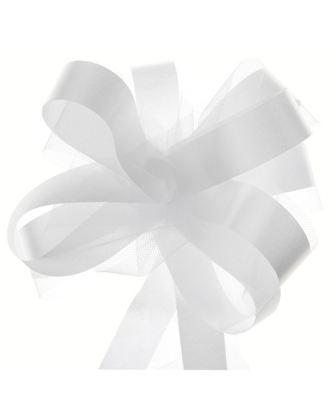 Lazo Facil Tul Blanco 5cm Poliprop. Y Poliester ***OFERTA DTO NO ACUMULABLE