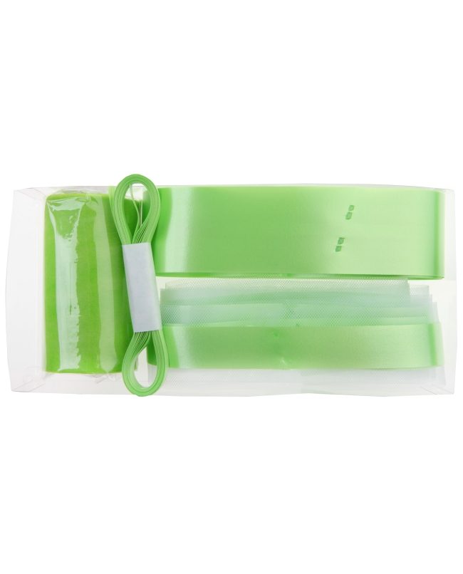 Kit Lazo Coche Verde 26 X 12 X 5cm Tejido No Tejd. Poliester Y Poliprop. ***OFERTA DTO NO ACUMULABLE