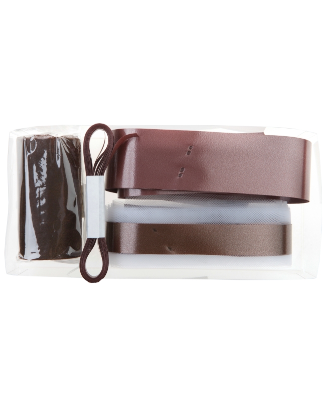 Kit Lazo Coche Chocolate 26 X 12 X 5cm Tejido No Tejd. Poliester Y Poliprop. ***OFERTA DTO NO ACUMULABLE