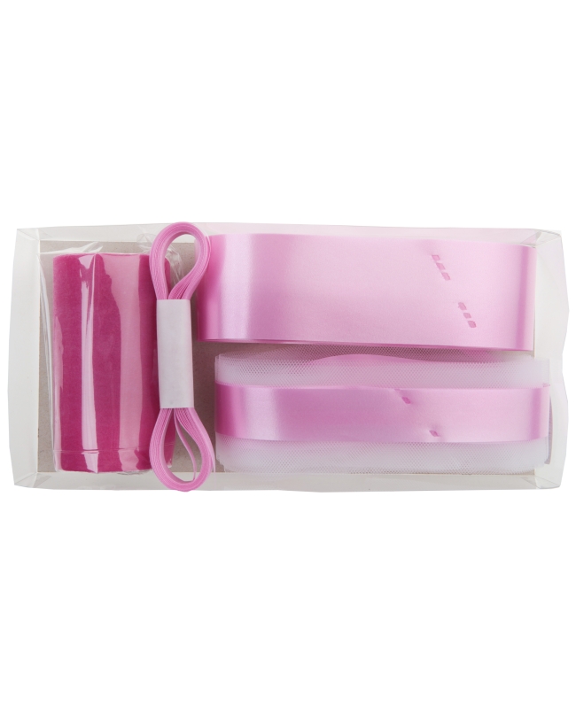 Kit Lazo Coche Fucsia 26 X 12 X 5cm Tejido No Tejd. Poliester Y Poliprop. ***OFERTA DTO NO ACUMULABLE