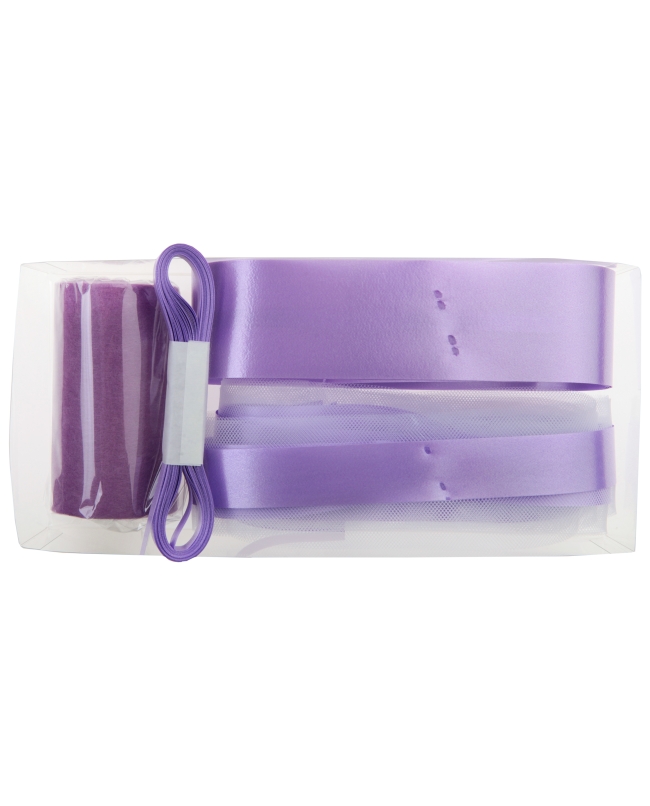 Kit Lazo Coche Lila 26 X 12 X 5cm Tejido No Tejd. Poliester Y Poliprop. ***OFERTA DTO NO ACUMULABLE