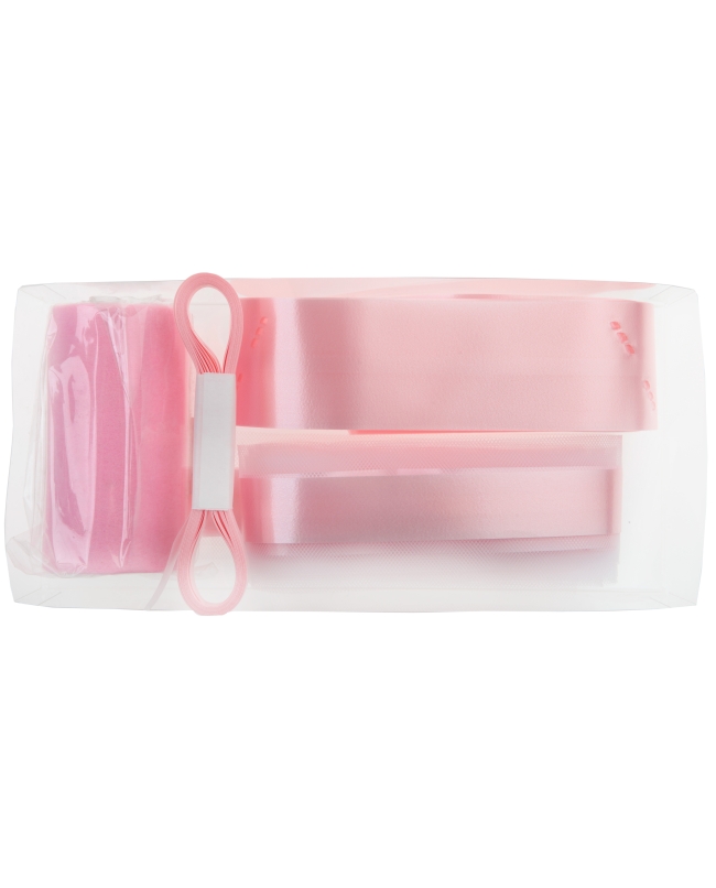 Kit Lazo Coche Rosa 26 X 12 X 5cm Tejido No Tejd. Poliester Y Poliprop. ***OFERTA DTO NO ACUMULABLE
